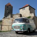 Ein Zwischenstop auf der sonntäglichen Rückfahrt nach Oberhausen vor historischen Gemäuern: Die Burg Querfurt gibt eine hervorragende Kulisse ab!